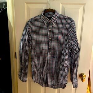 Ralph Lauren checked dress shirt size M.